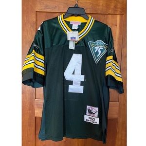 Stitched Green Bay Packers Brett Farve Jersey- Mitchell & Ness. Sz 48